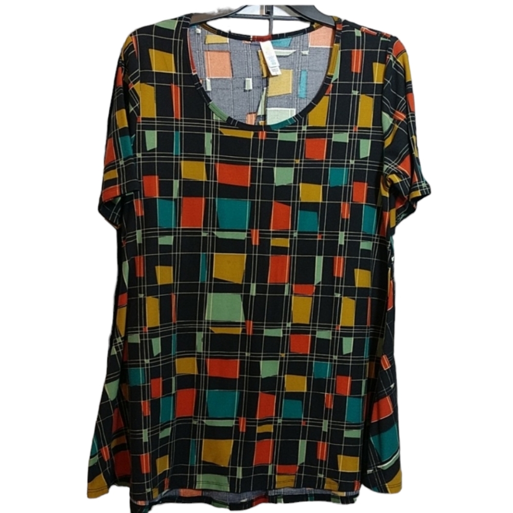 Lularoe Multicolor Short Sleeve Top sz Small